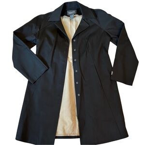 Roots Modern Black Trench / lightweight jacket / rain coat- women’s M